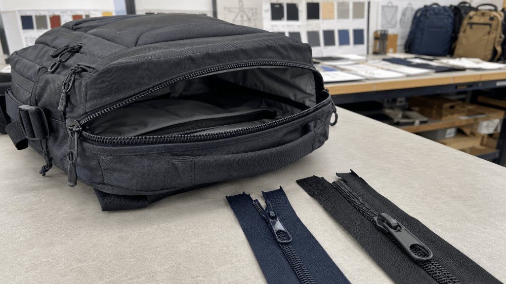 #5 vs #10 zipper size comparison for bags and backpacks