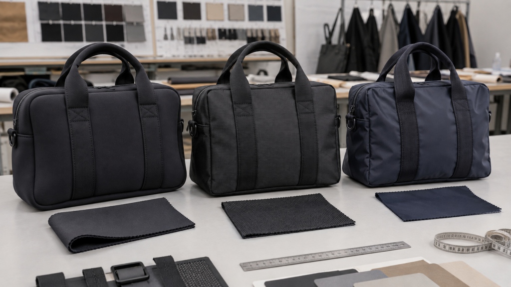 neoprene vs polyester vs nylon bag material comparison